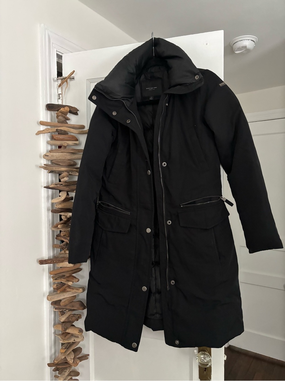 Marc New York Black Puffer Parka Coat